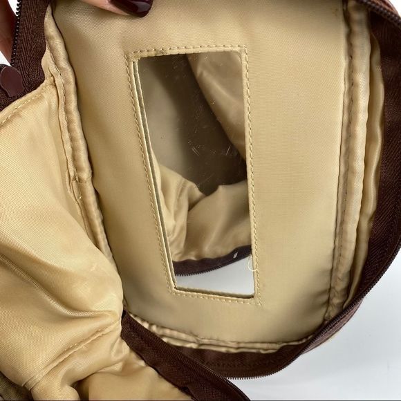 Basics woven tan & brown toiletries cosmetics bg - Picture 8 of 10